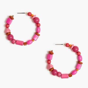 J. Crew Factory Multibead hoop earrings